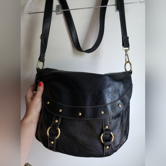 NWOT nine west leather extra large duffle purse - Picture 12 of 16